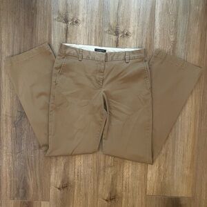 Khaki Lands End Straight-Leg Fit 2 Chino Pant